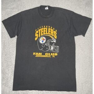 VTG‎ Pittsburgh Steelers Fan Club Jacksonville T-Shirt Mens XL Single Stitch USA